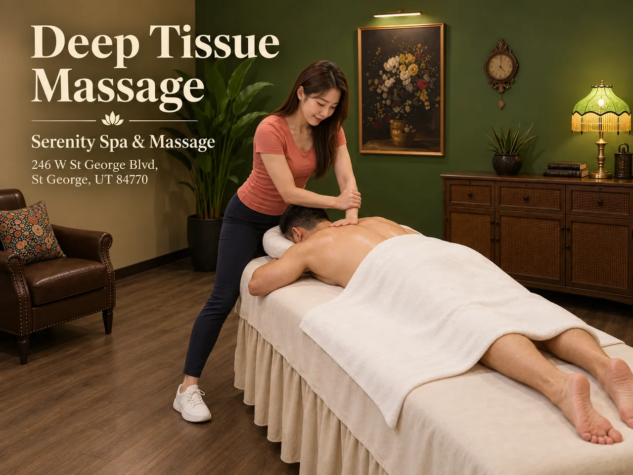 Deep Tissue Massage in St George, UT at Serenity Spa & Massage