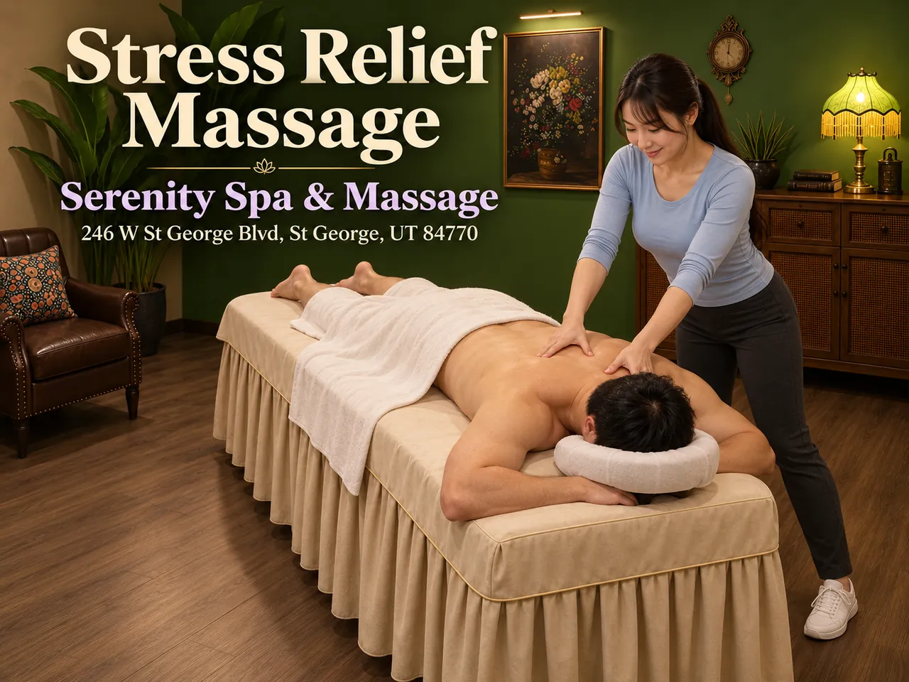 Stress Relief Massage in St George, UT at Serenity Spa & Massage