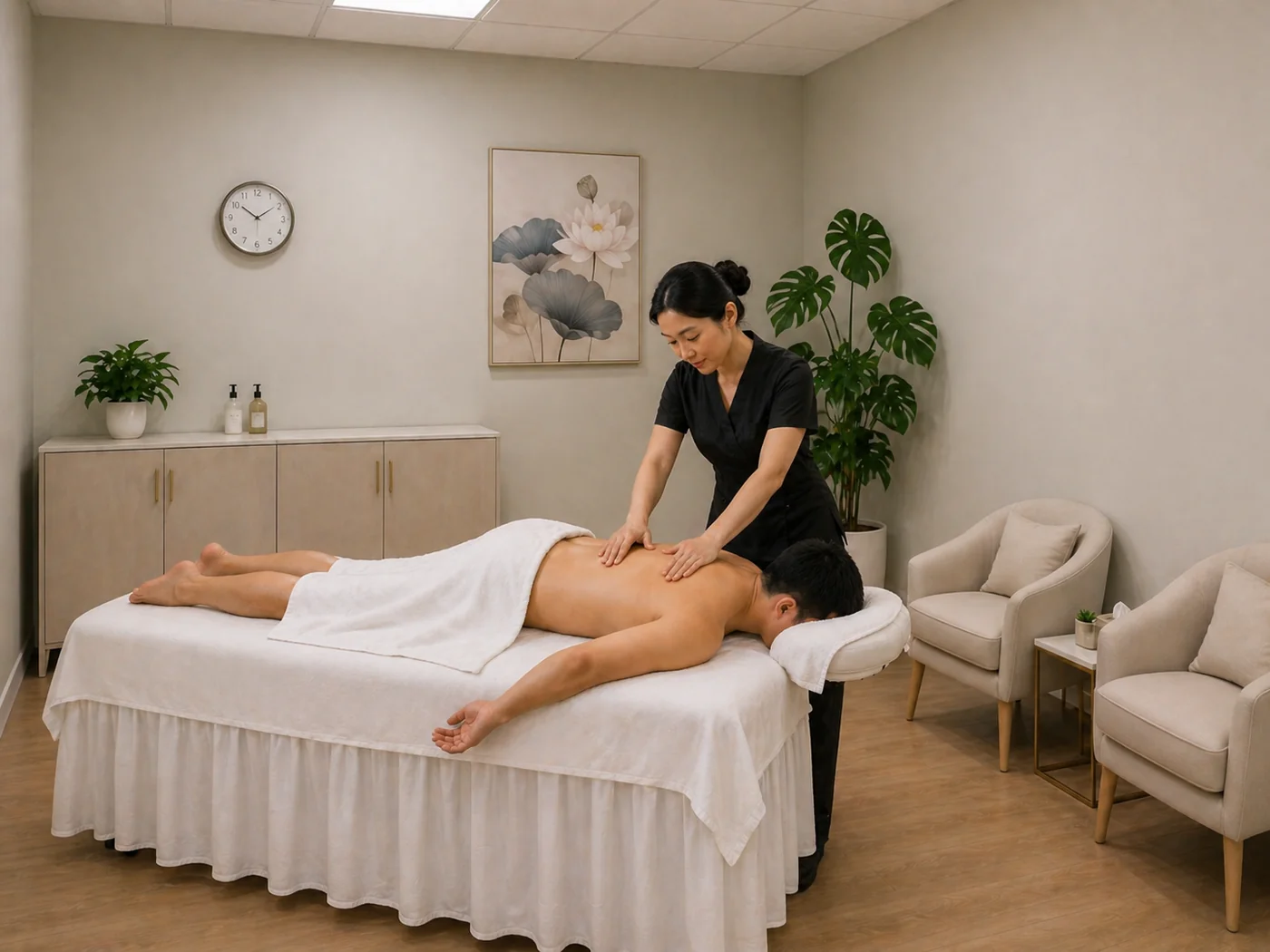 Couples massage room