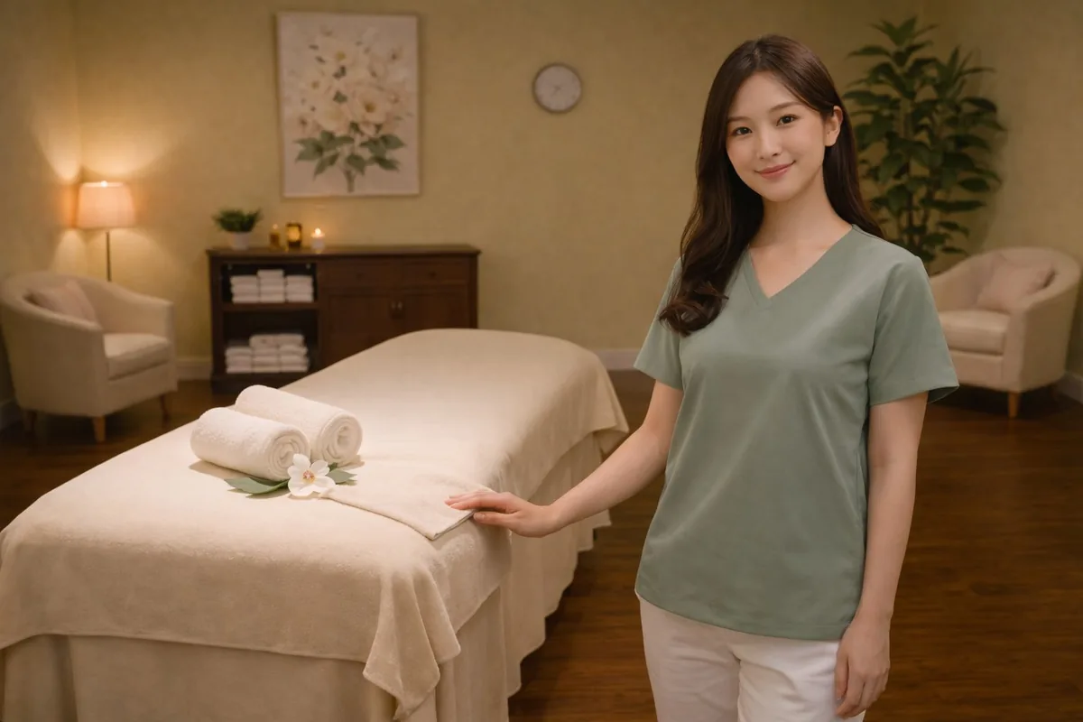 Deep tissue massage session