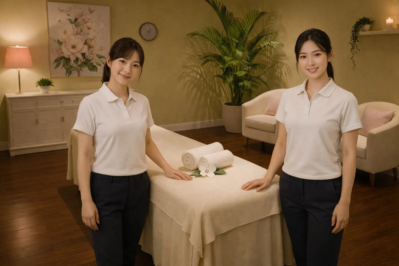 Relaxation massage session