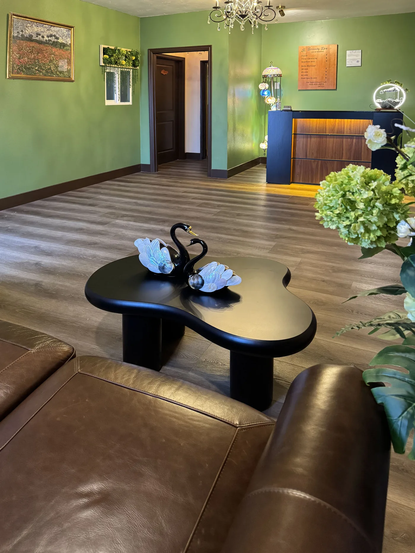 Serenity Spa & Massage reception area